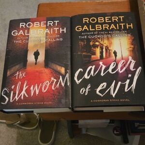 Robert Galbraith Hardcover Book Set The Silkworm And Career Of Evil